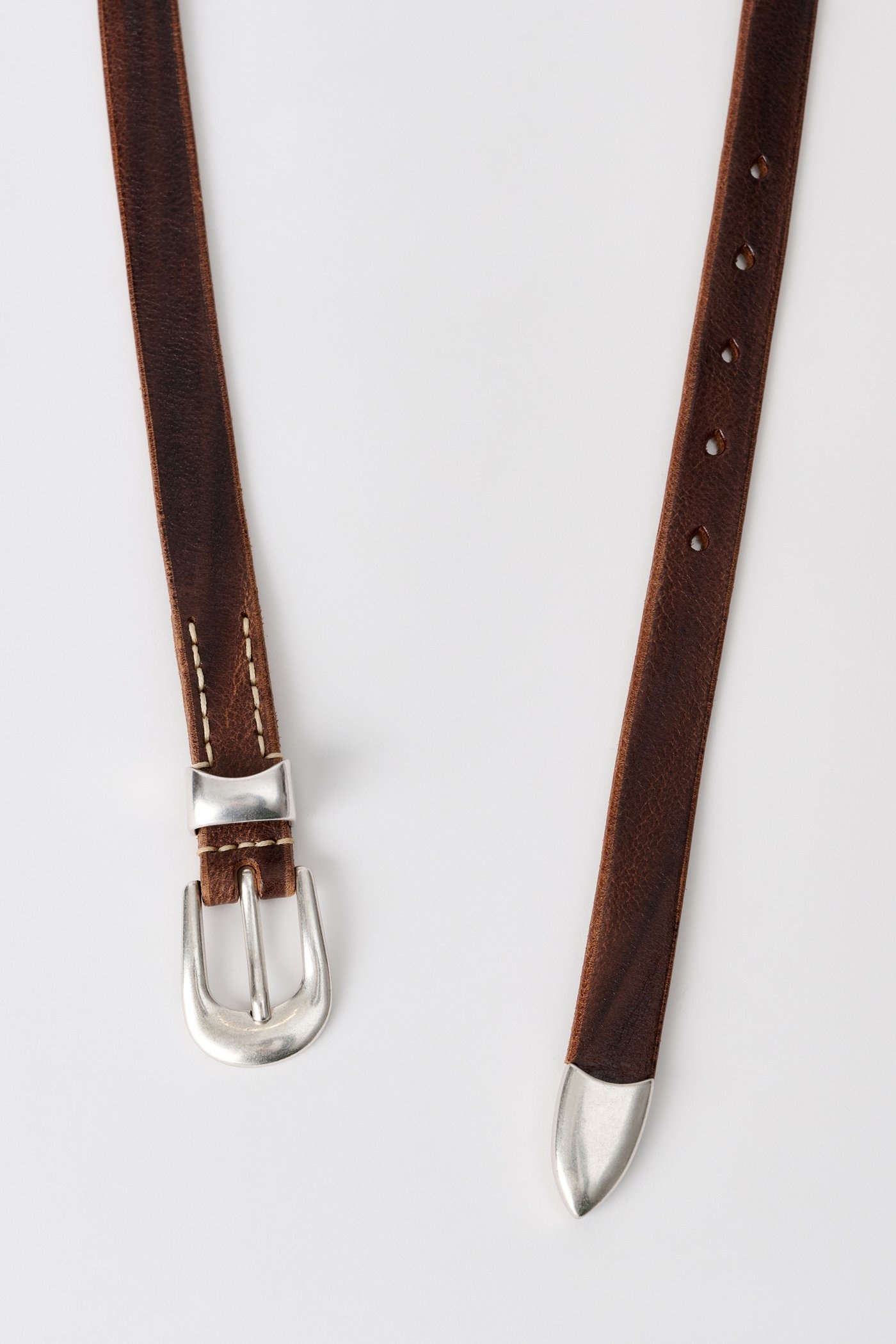 Belt 2 cm Brown Leather - 2