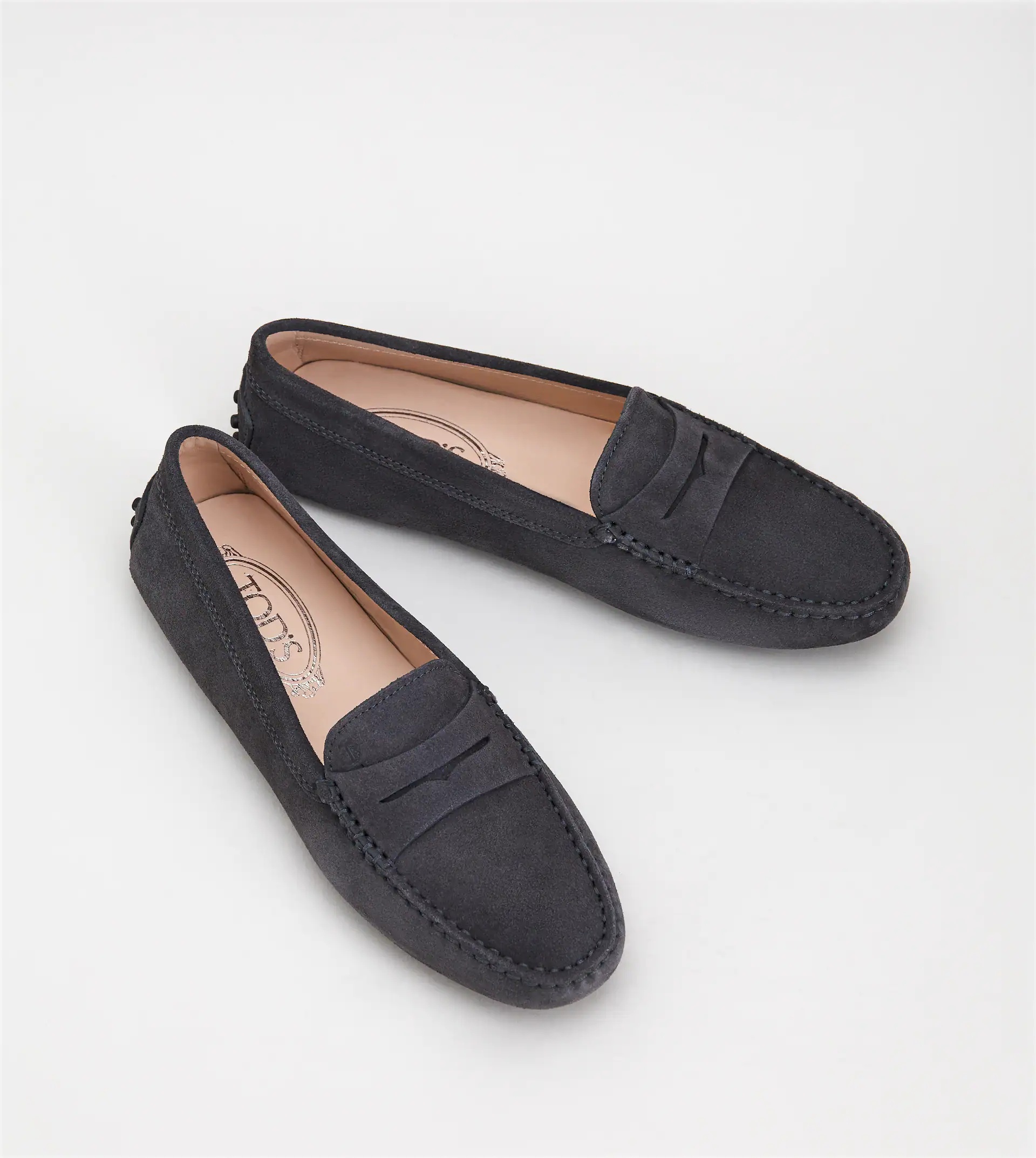 GOMMINO DRIVING SHOES IN SUEDE - GREY - 2
