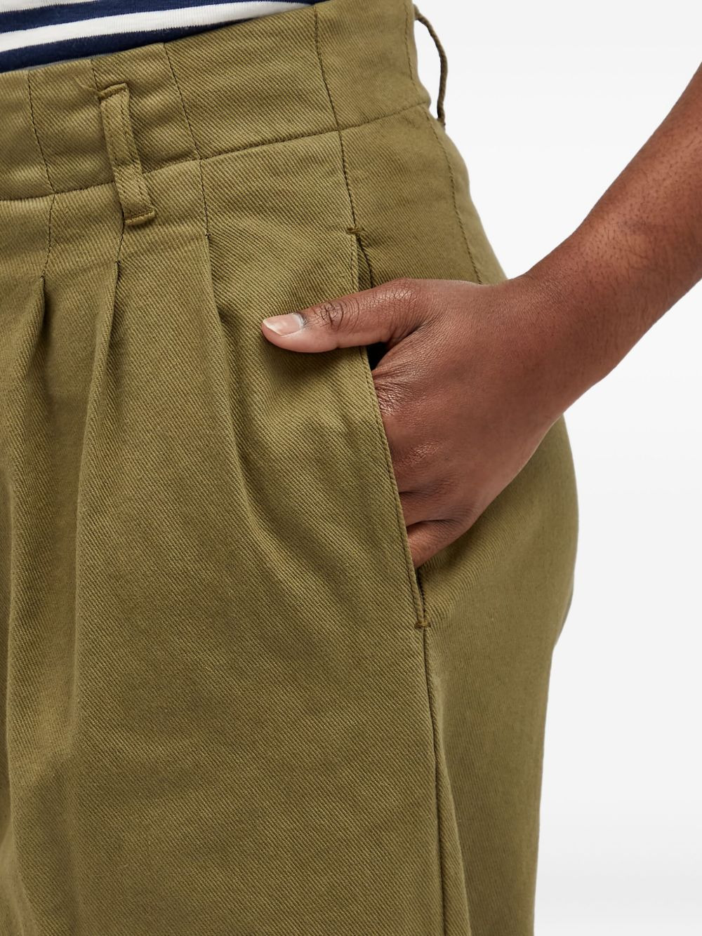 pleated-front trousers - 5
