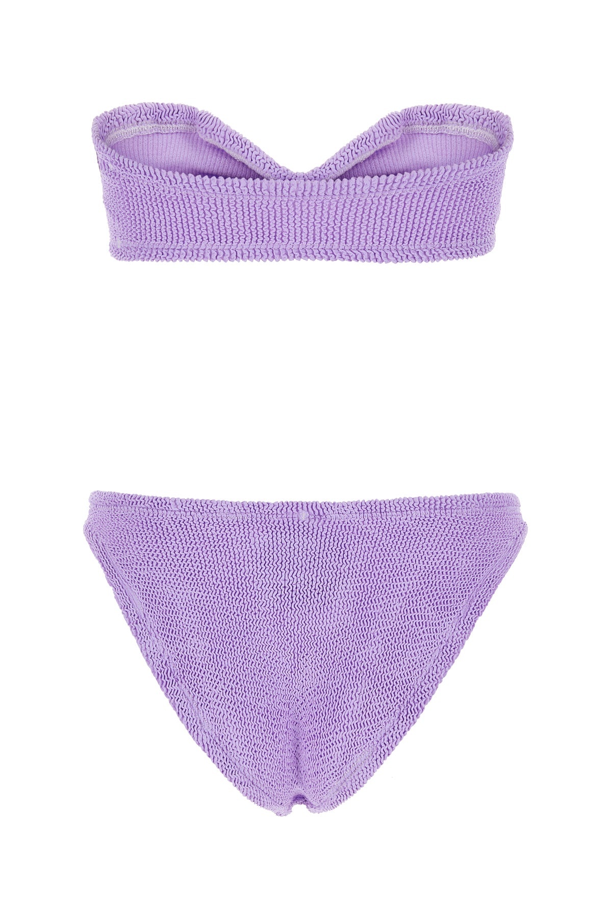 Lilac stretch nylon Jean bikini - 2