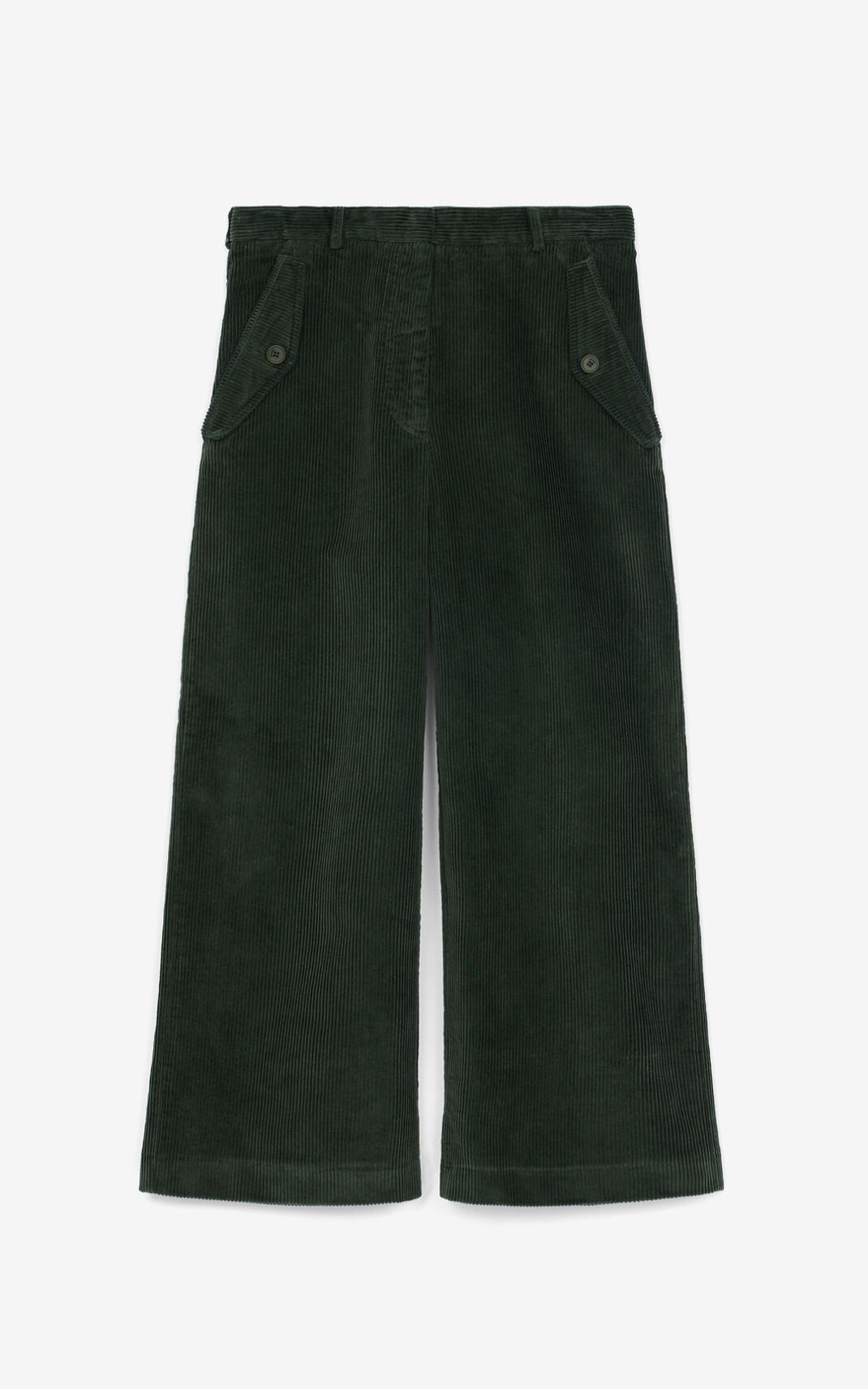 Flared corduroy trousers - 1