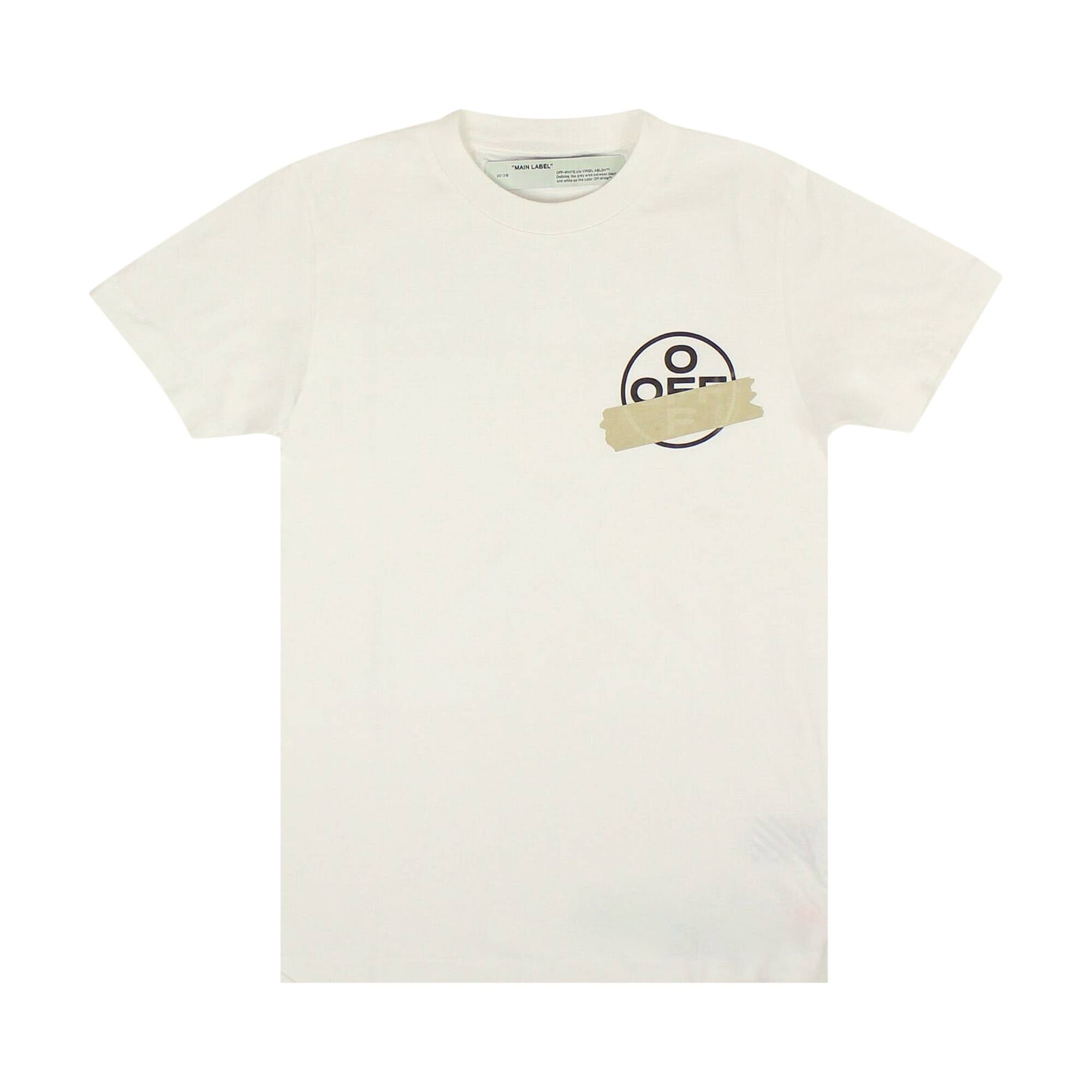 Off-White Tape Arrows T-Shirt 'White/Beige' - 1