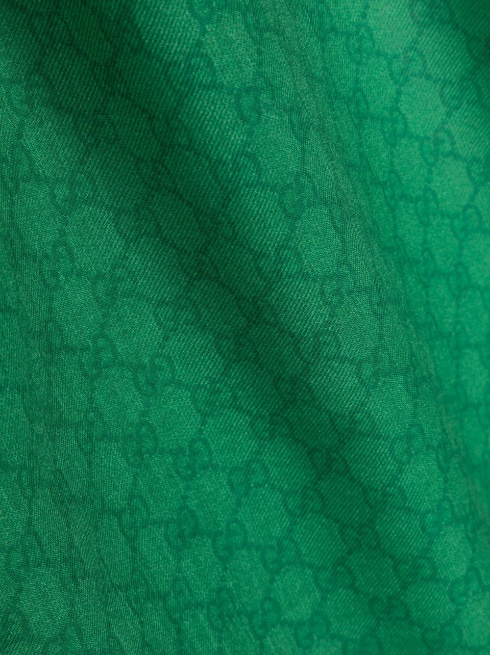 Gucci Men Wool Shawl With Web Detail - 3