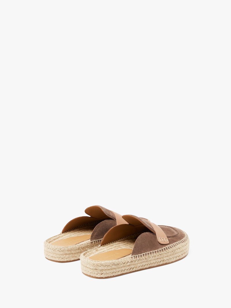 SUEDE ESPADRILLE LOAFER MULES 3
