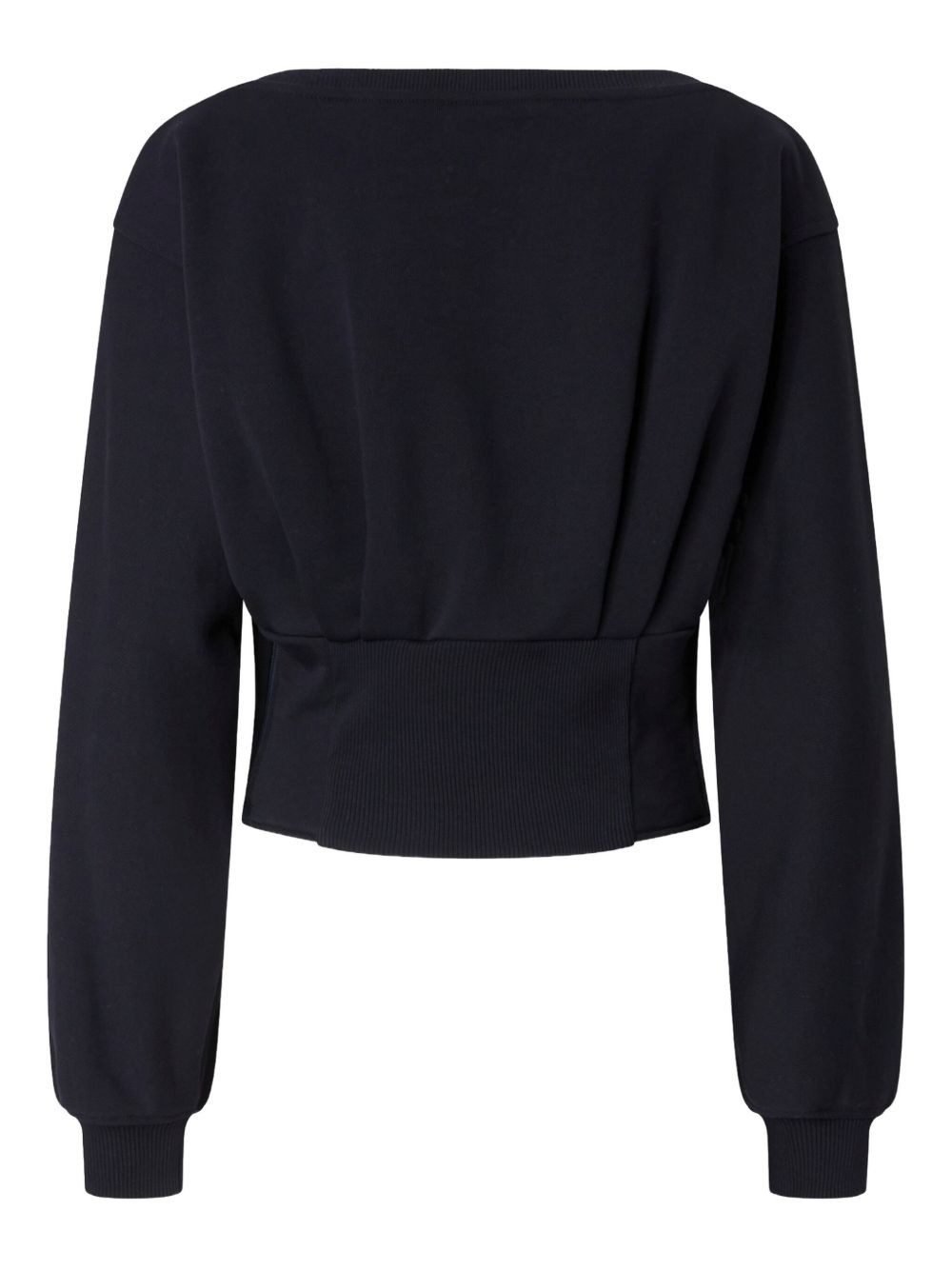 button-detailed fitted sweatshirt - 2
