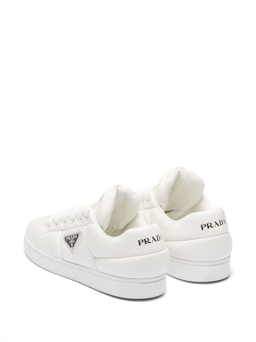 triangle-logo padded sneakers - 3