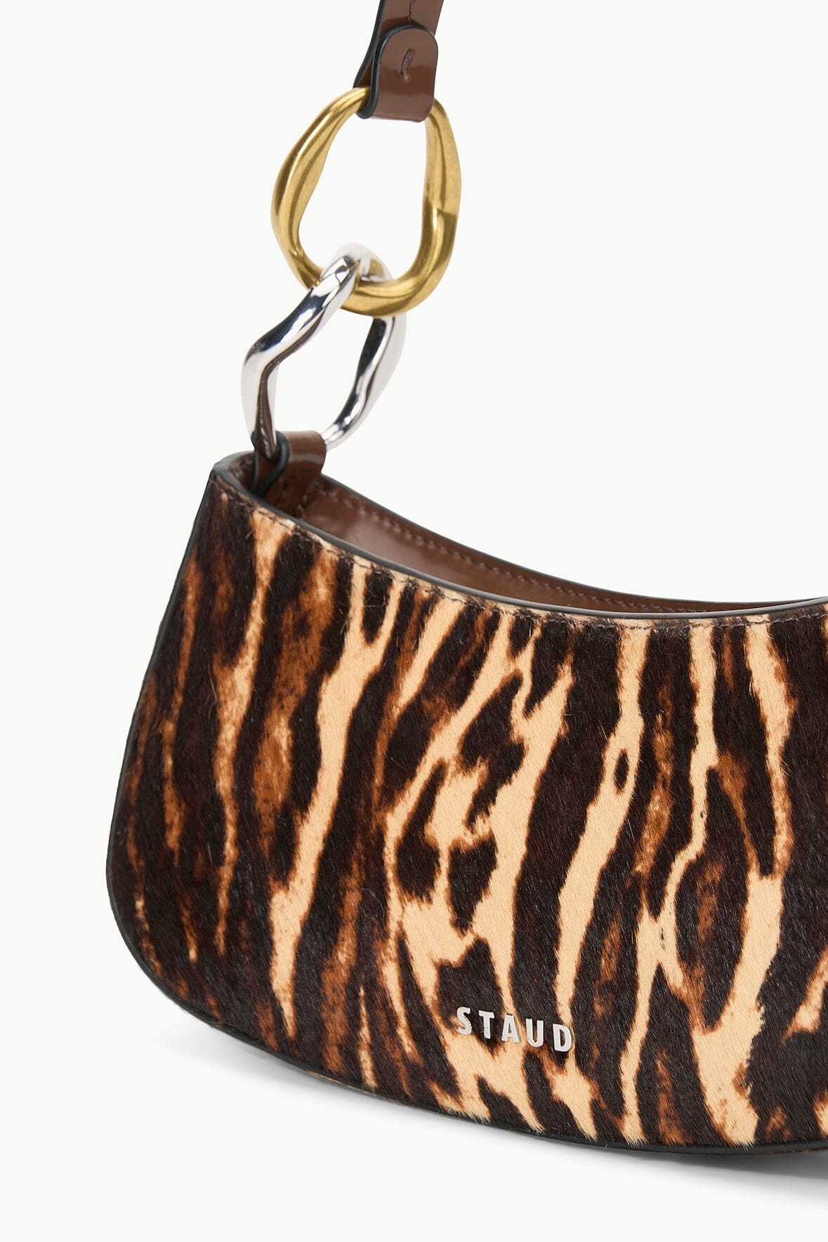 STAUD OLLIE BAG LADY LEOPARD CACAO - 5