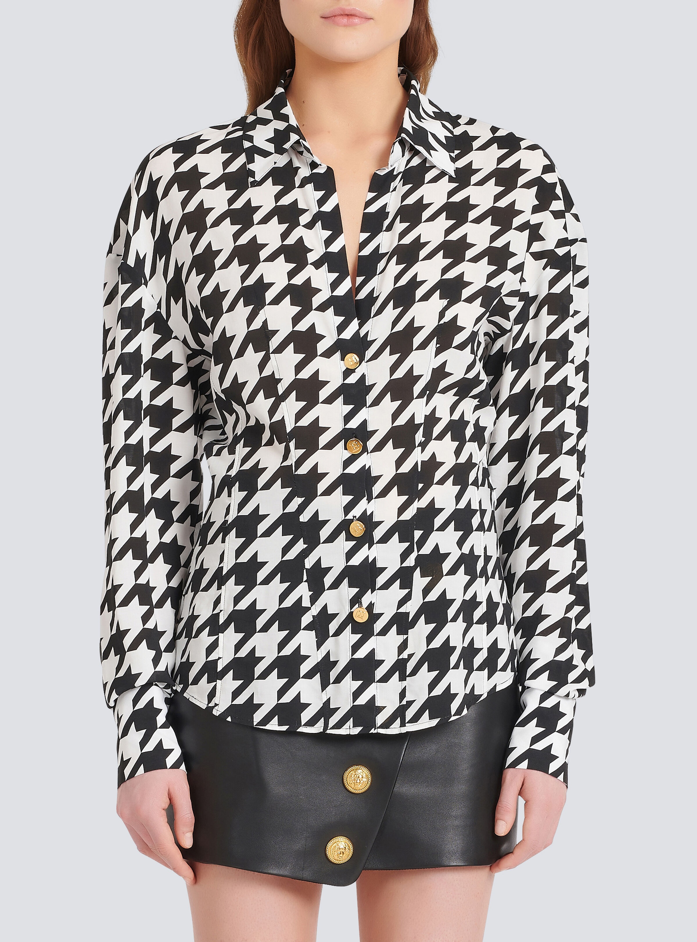 Houndstooth print shirt - 6