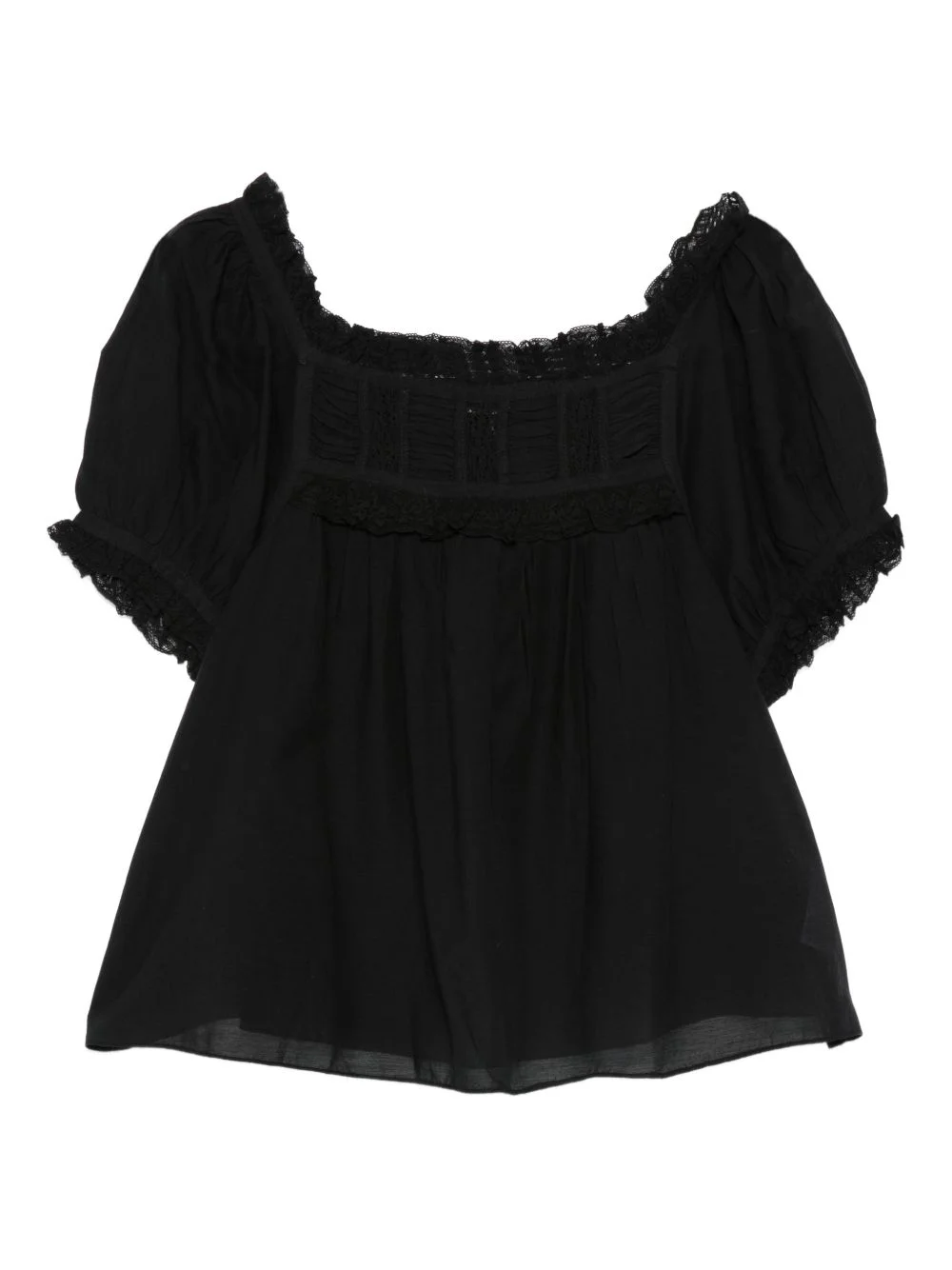 Frances ruffled detail top - 1