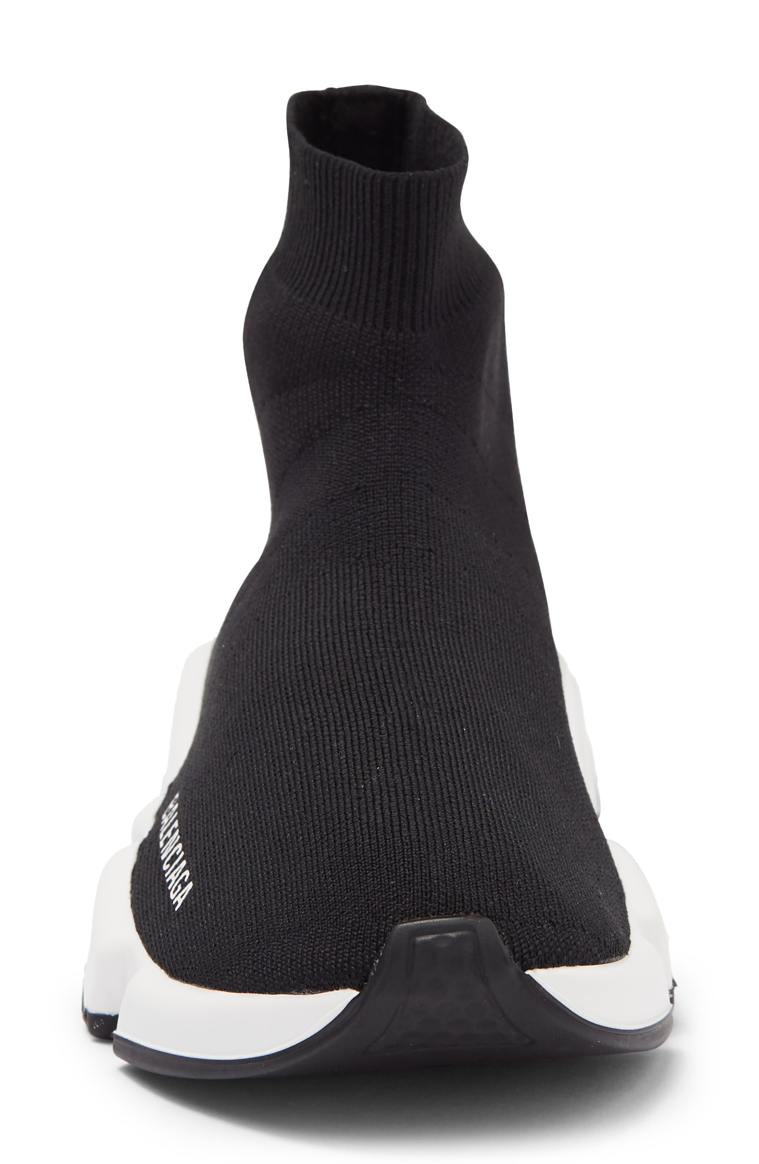 Balenciaga Speed LT Sneaker in Black/White/Black at Nordstrom - 4