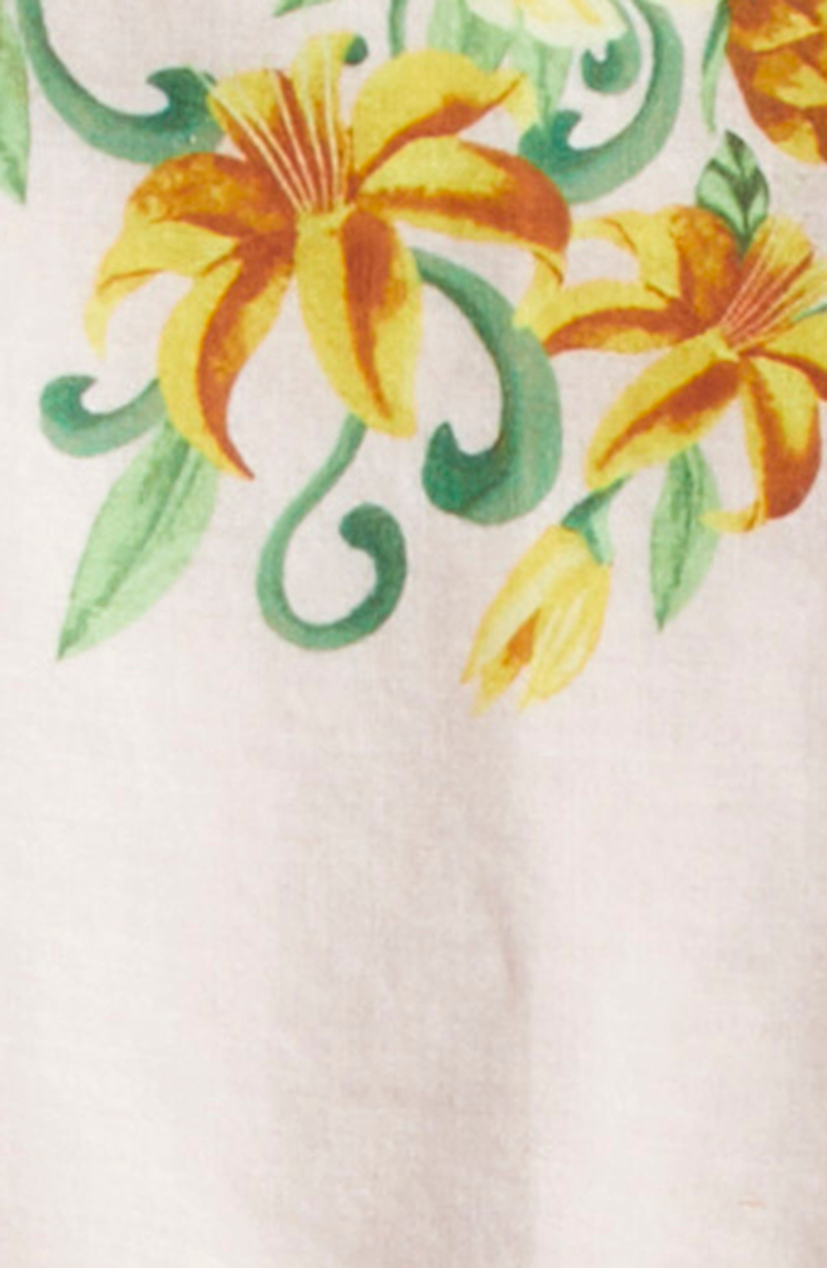 FARM Rio Botanical Beauty Placed Floral Cotton Top in Pink at Nordstrom - 7