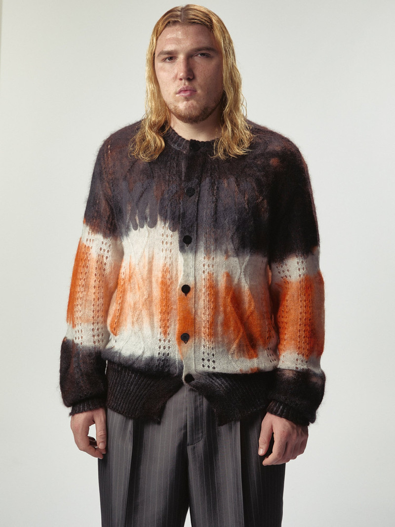 MAGLIANO Psychedelic Bimbo Cardigan Orange Mix - Magliano outlook