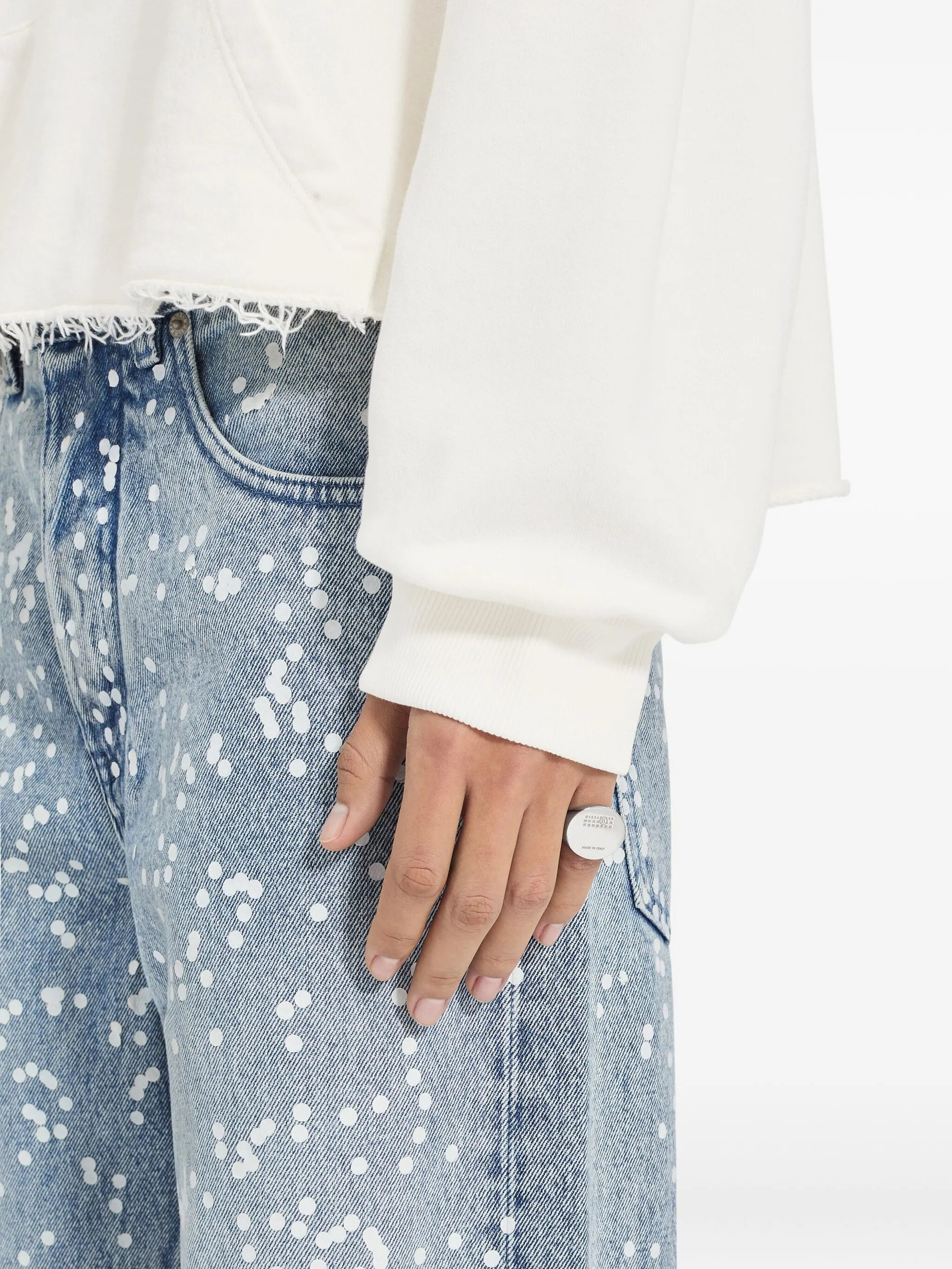 Mm6 Maison Margiela Numbers-engraved Signet Ring - 2