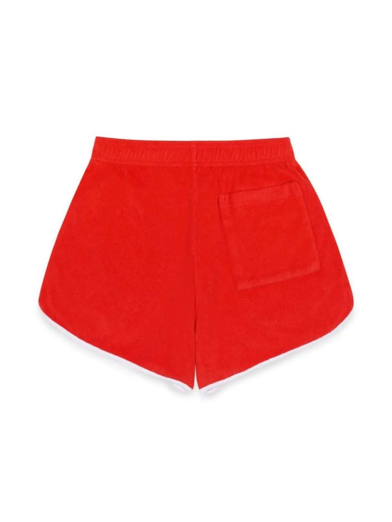 Sporty & Rich Serif Logo mini shorts outlook