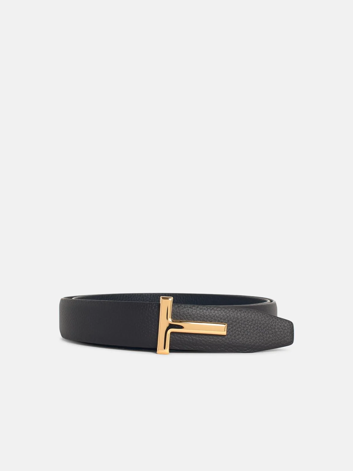 REVERSIBLE BROWN LEATHER BELT - 1