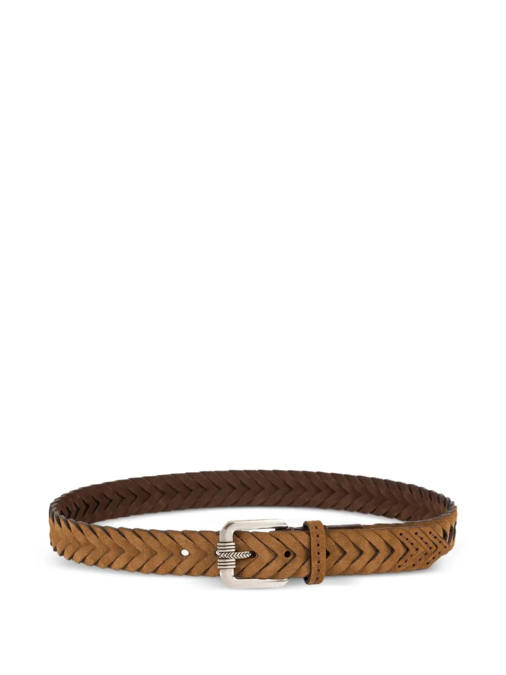 woven suede belt - 1