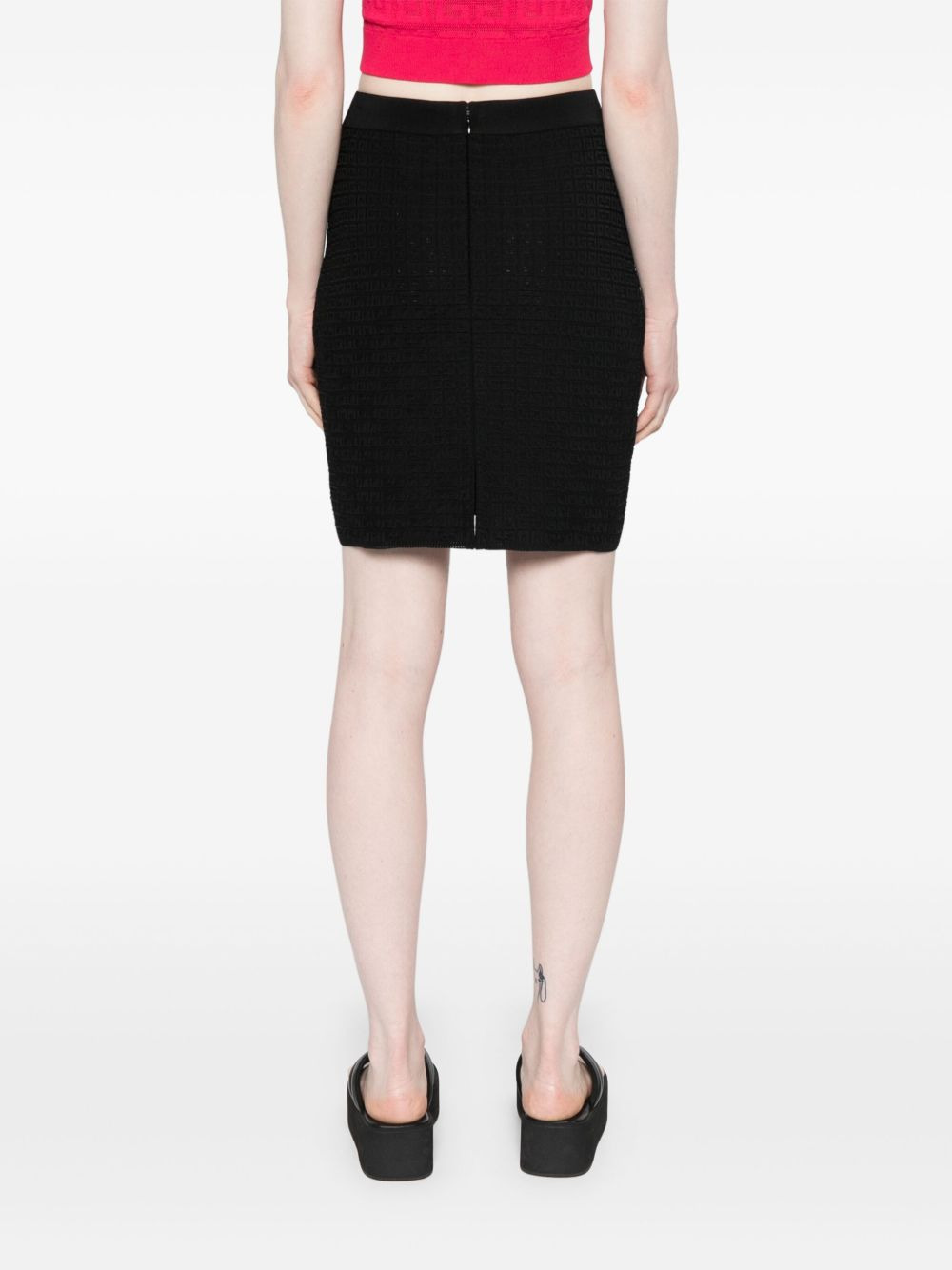 4G-monogram knitted skirt - 4