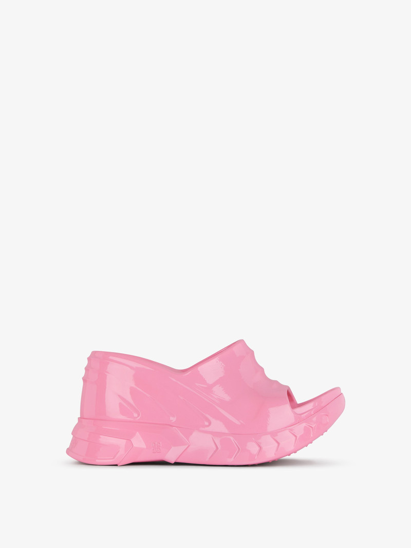 MARSHMALLOW WEDGE SANDALS IN RUBBER 1