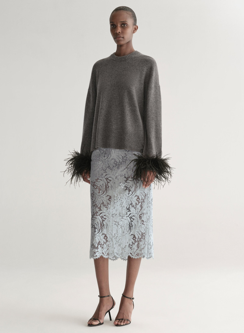 Wilda Feather Trimmed Sweater 5