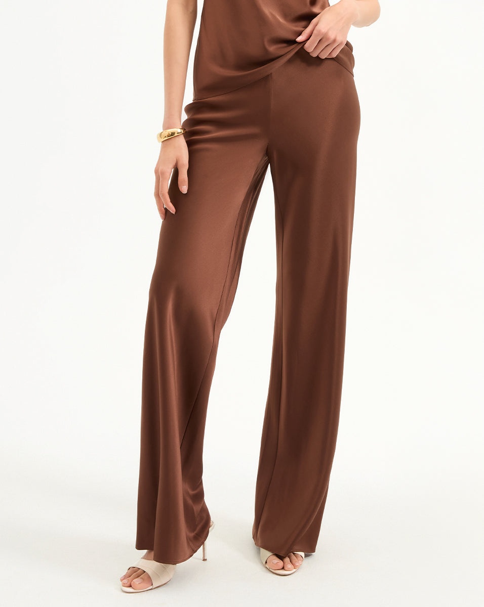 BILLIE STRETCH-SILK PANT - 3