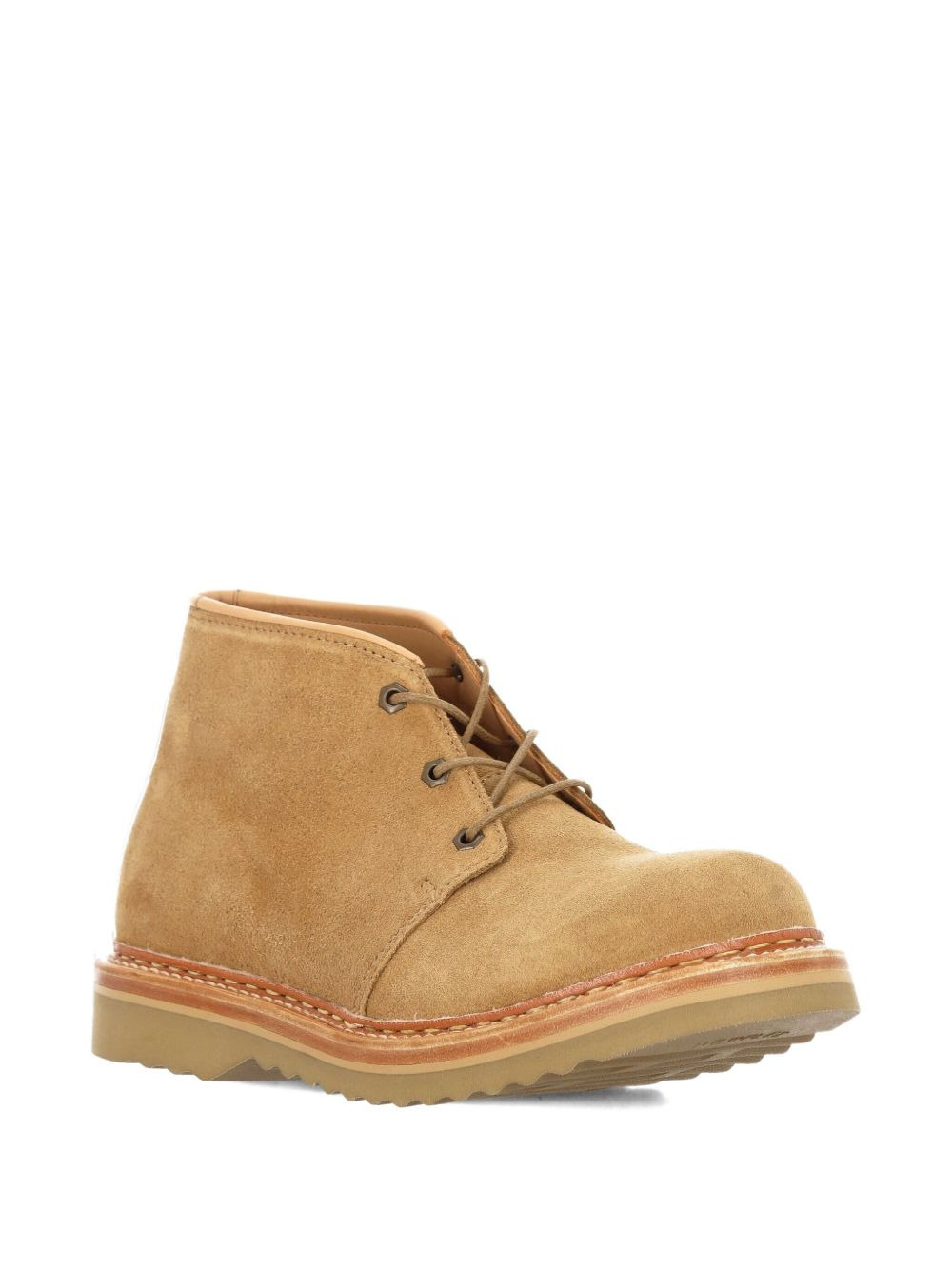 suede lace-up sneakers - 2