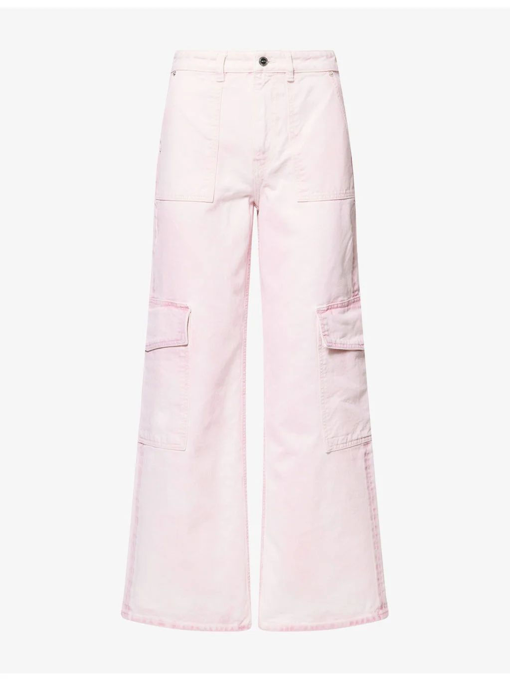 Multi-Pocket Straight-Leg Denim Jeans - 1