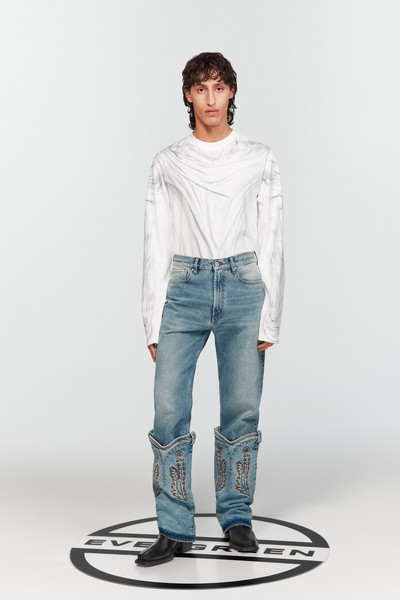 Y/Project Evergreen Mini Cowboy Cuff Jeans outlook