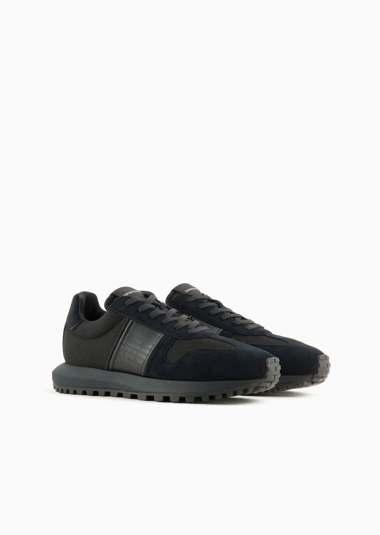 Mesh sneakers with suede details - 2