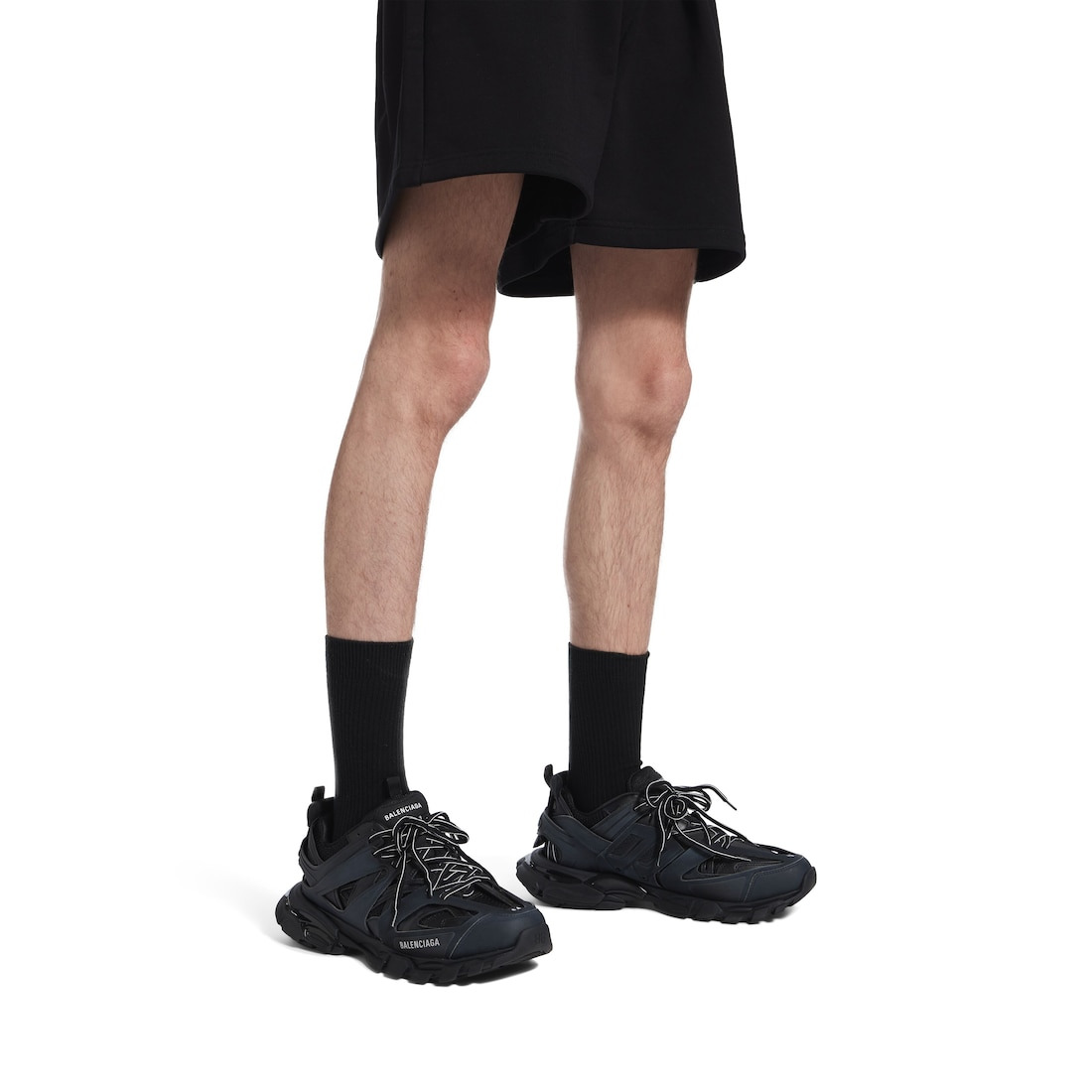 Men's Track Sneaker in Black - 9