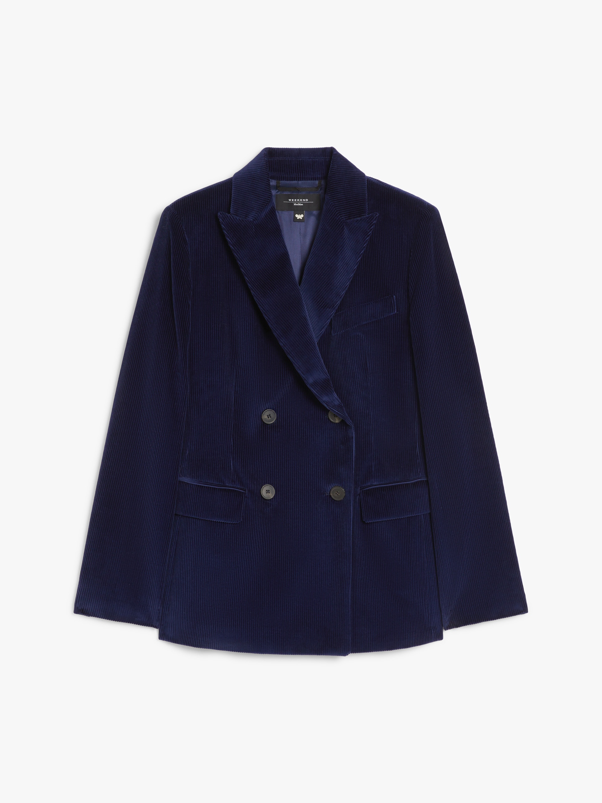 KATANGA Double-breasted velvet blazer - 1