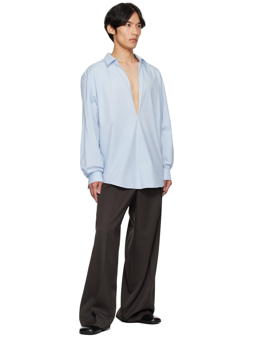 Brown Extra Wide Trousers - 4