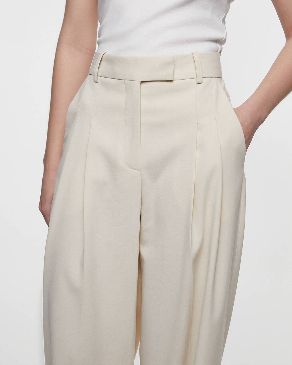 Trousers Cymbaria High-Waist  Pearl - 5