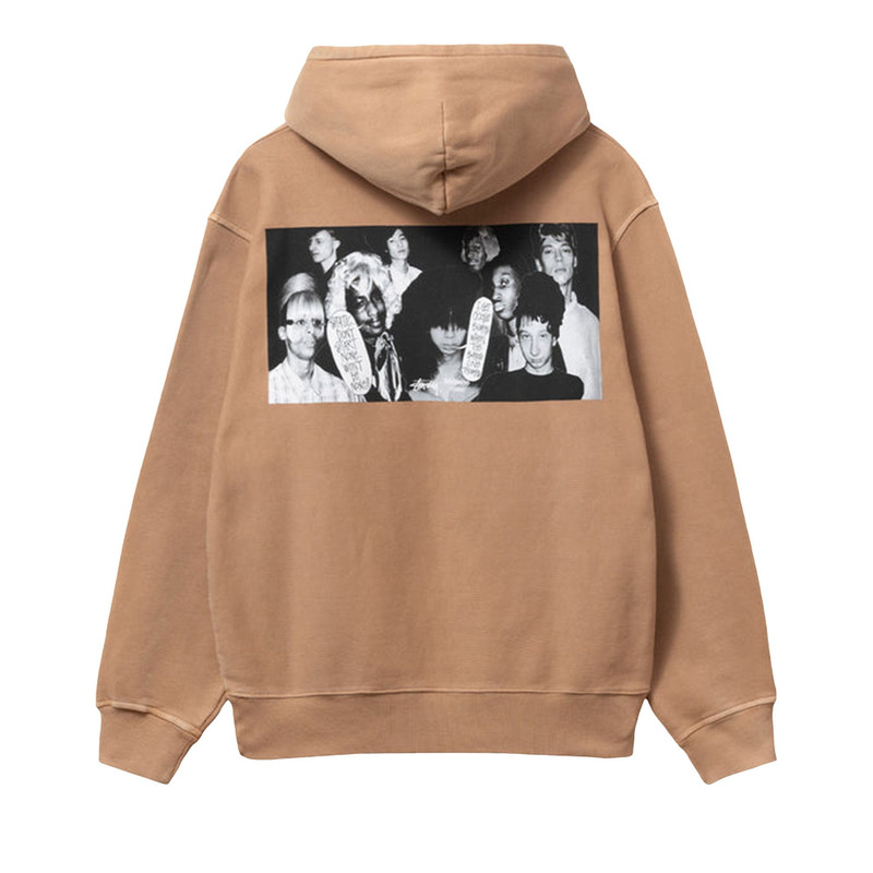 Stüssy Stussy x Martine Rose Collage Pigment Dyed Hoodie 'Mocha' outlook