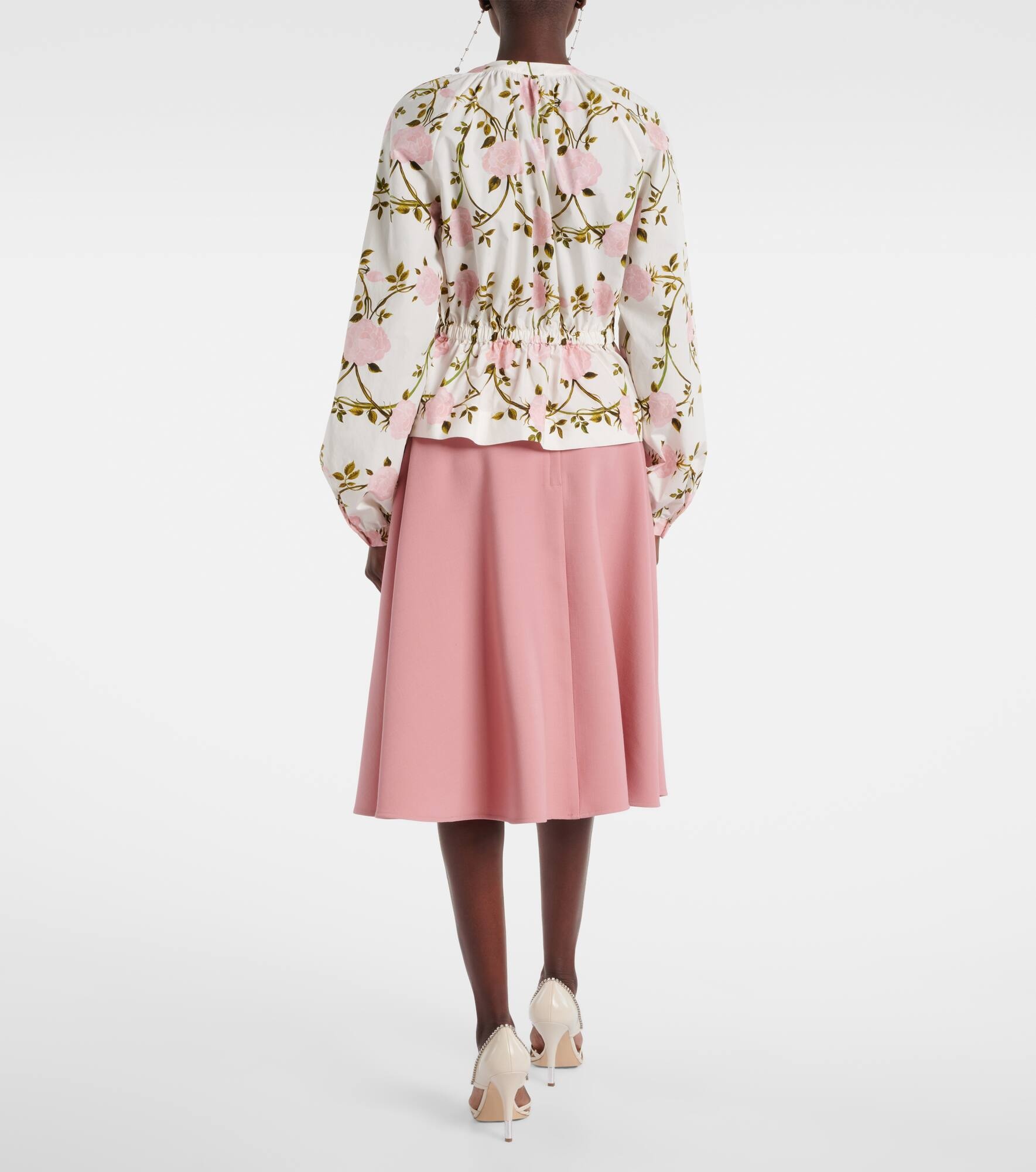 Floral cotton blouse - 3