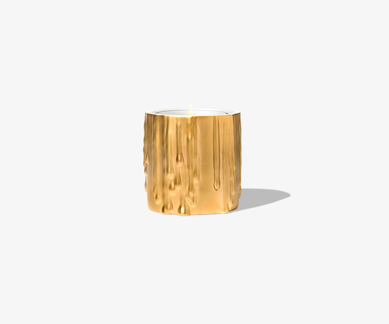 Gold Melted Wax Candle Holder - For classic candle 4
