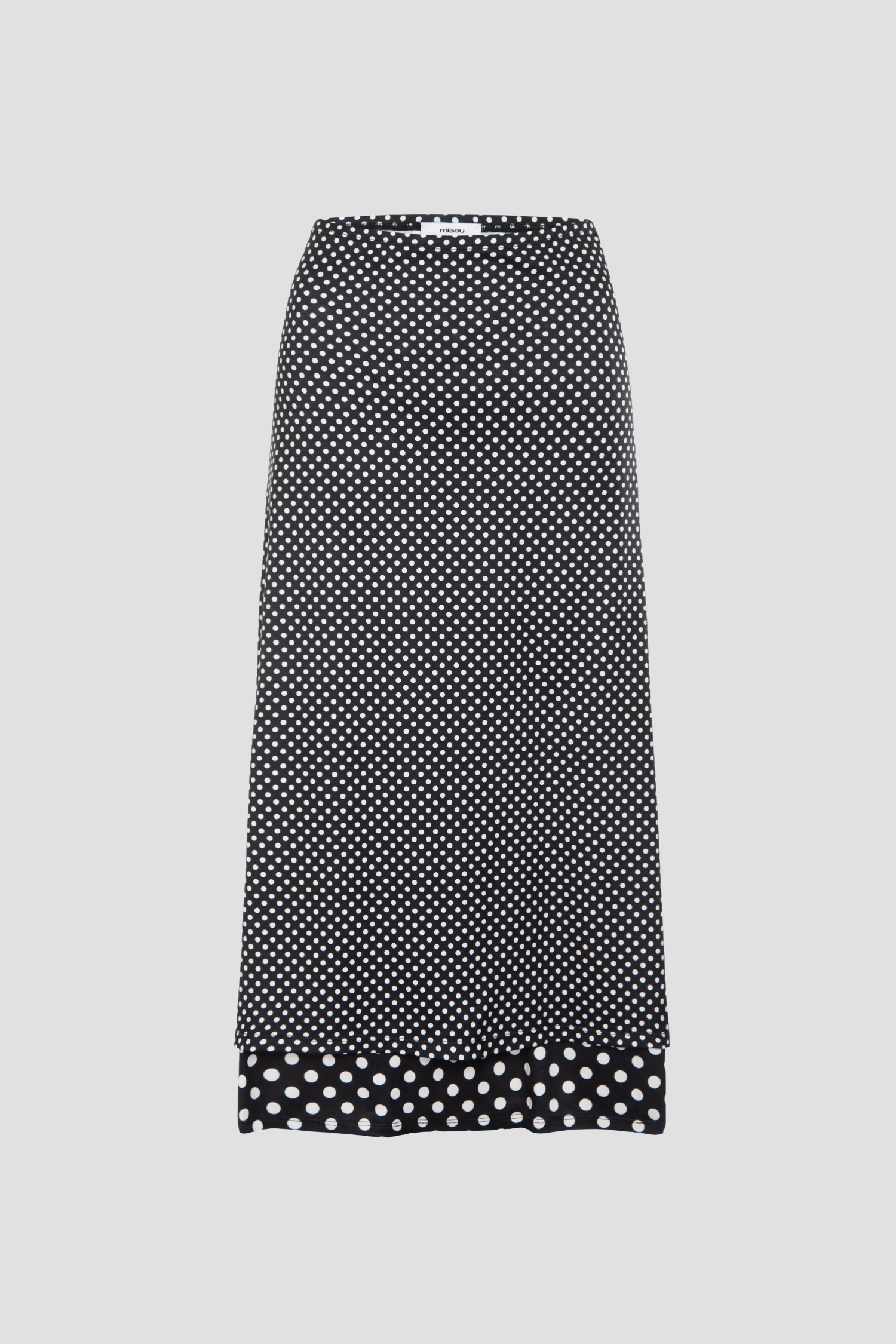 MARIA SKIRT - BLACK AND WHITE POLKA DOT - 1