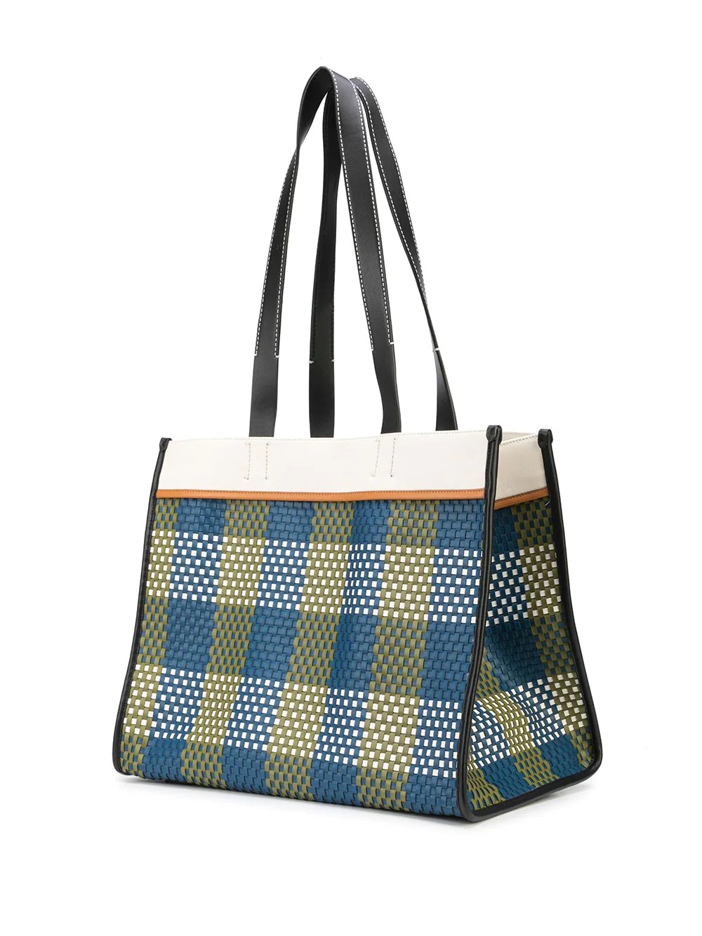 XL Morris Woven Plaid Tote - 3