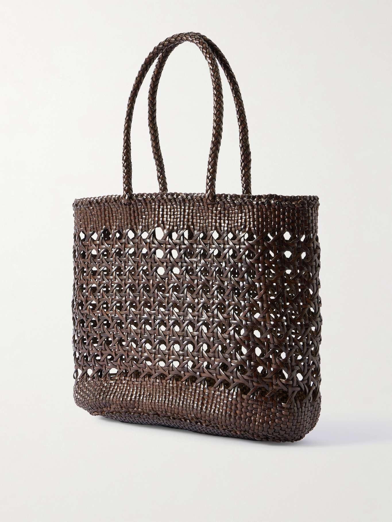 DRAGON DIFFUSION | ECLIPTH 8162 DARK BROWN [正規品/関税込] DRAGON DIFFUSION Eclipse woven leather tote Dark brown