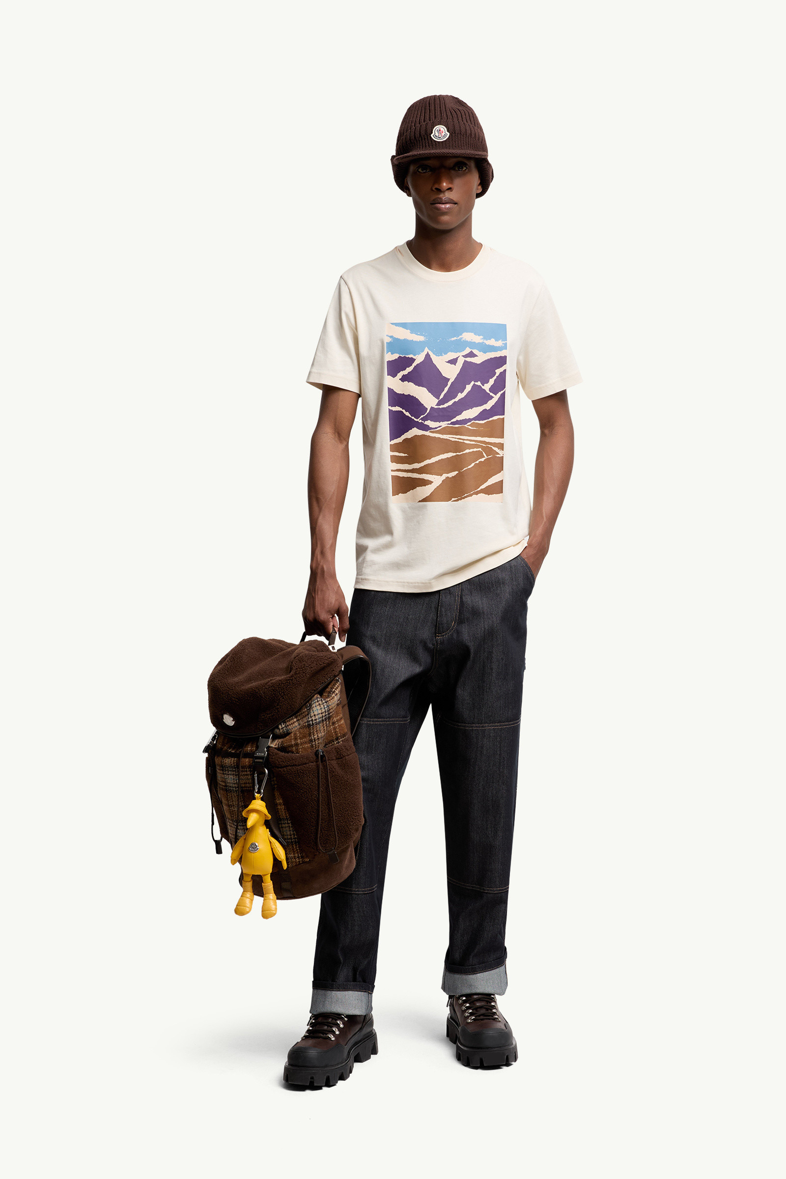 Mountain Print Cotton T-Shirt - 2