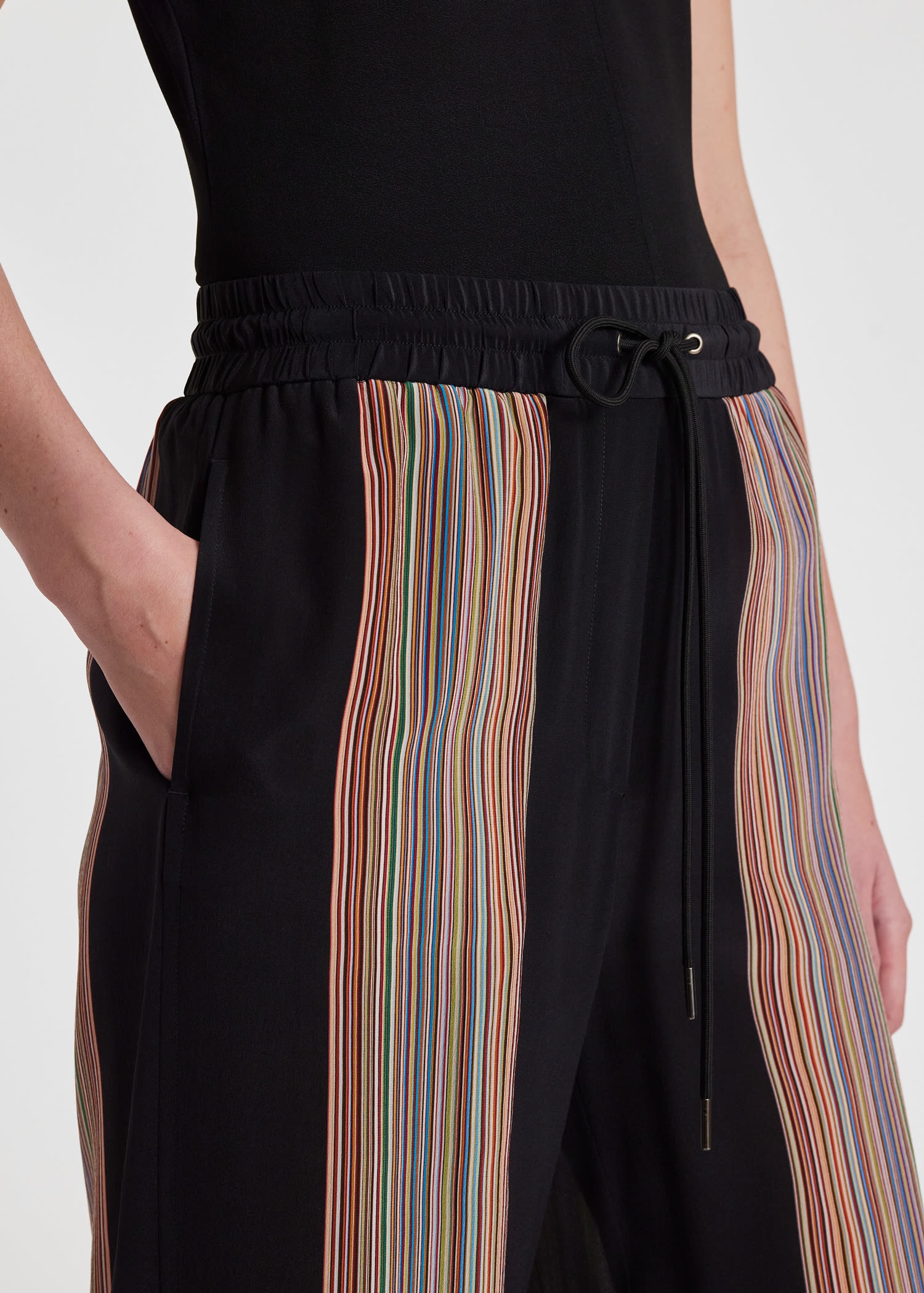 'Signature Stripe' Wide Leg Pants - 8