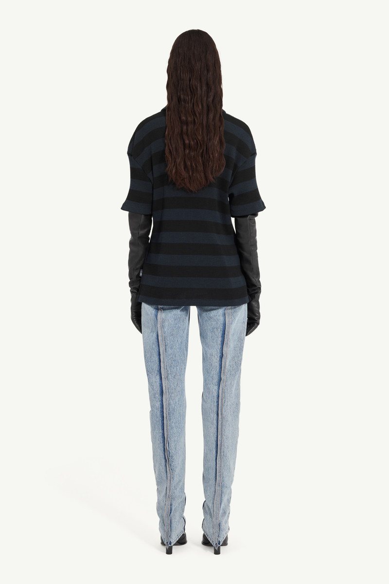Ribbed polo top 3