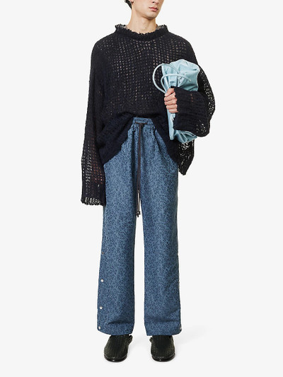 Song for the Mute Floral-pattern relaxed-fit woven jogging bottoms outlook