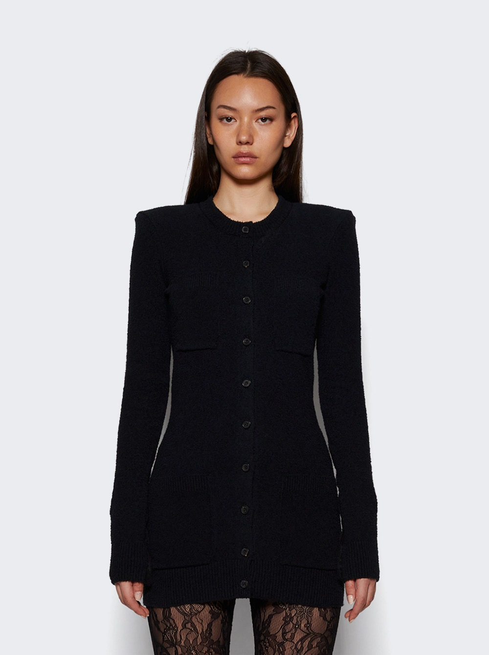 Knit Cardigan Black - 2