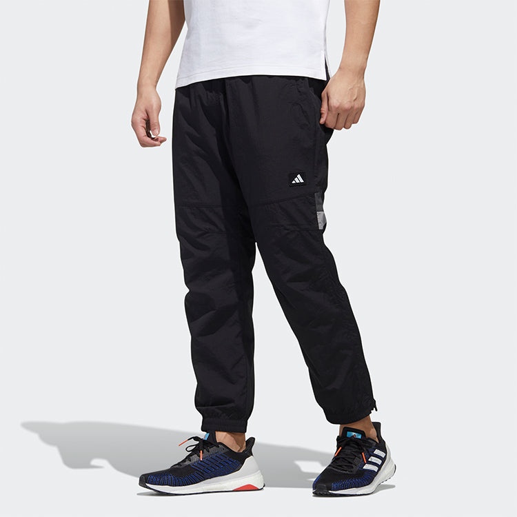 Men's adidas logo Casual Black Sports Pants/Trousers/Joggers GM4437 - 3