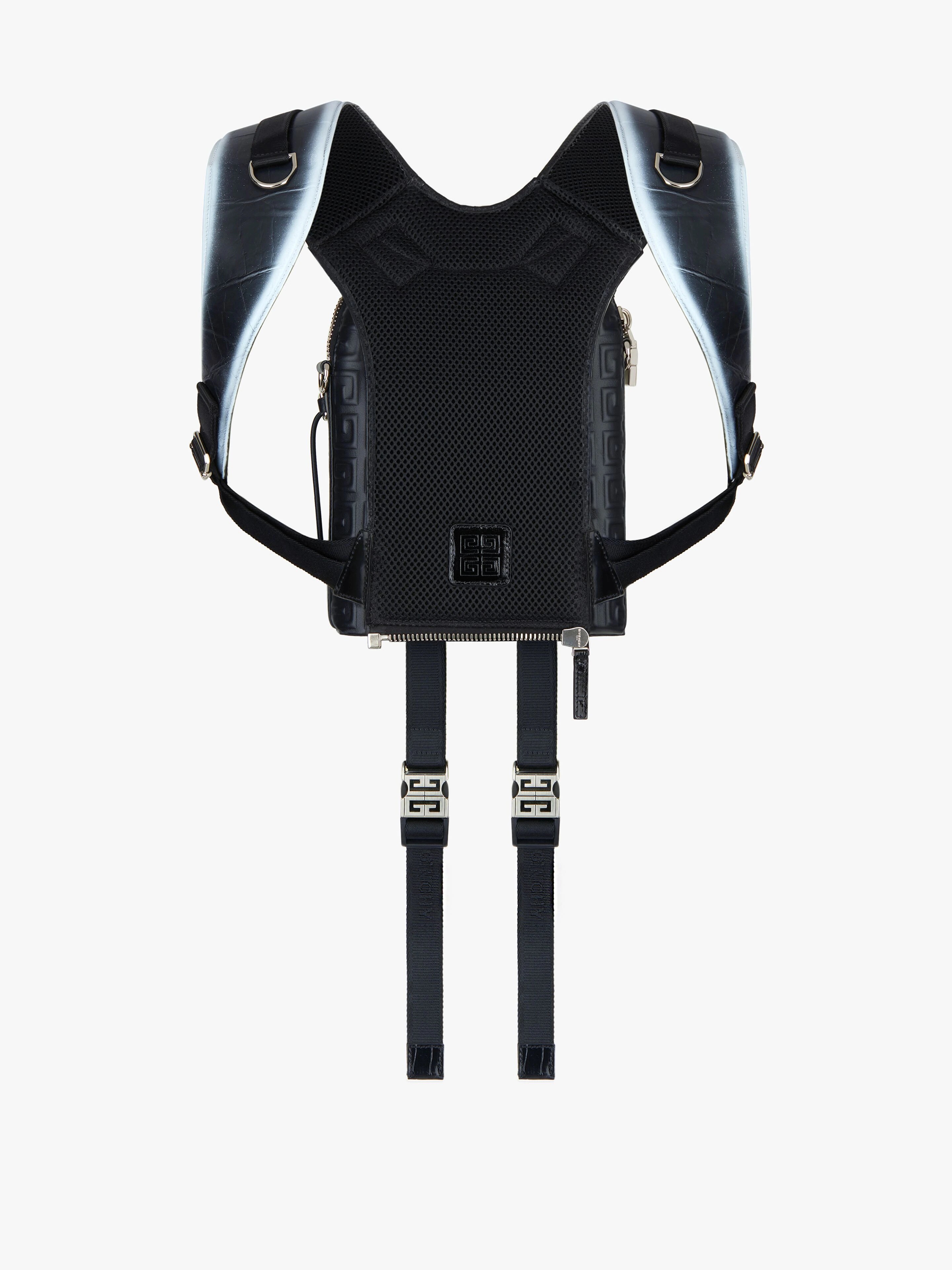 VENTURE BACKPACK IN LEATHER WITH TAG EFFECT PRINTS - 4