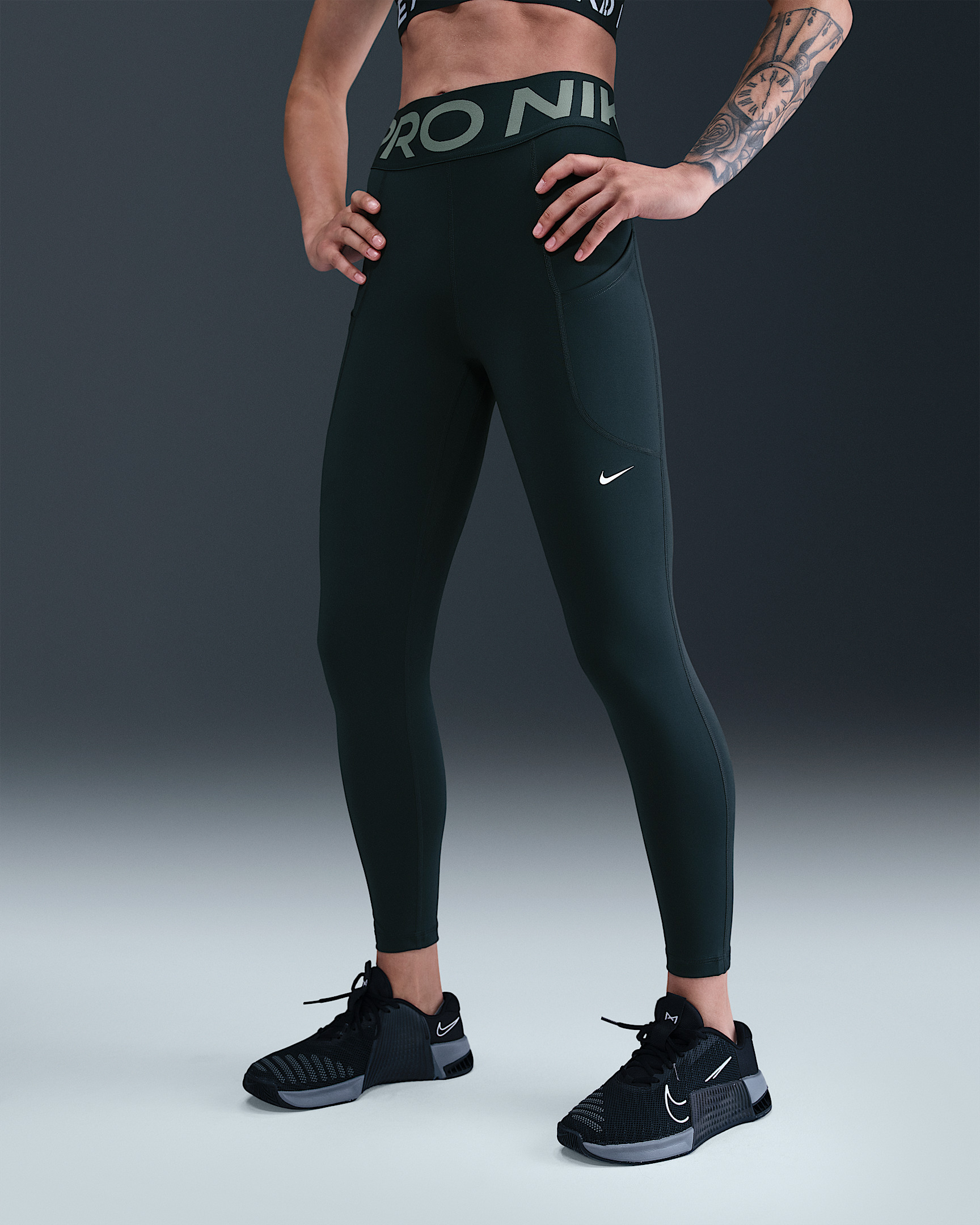 Nike Pro Sculpt Women's High-Waisted 7/8 Leggings with Pockets - 2