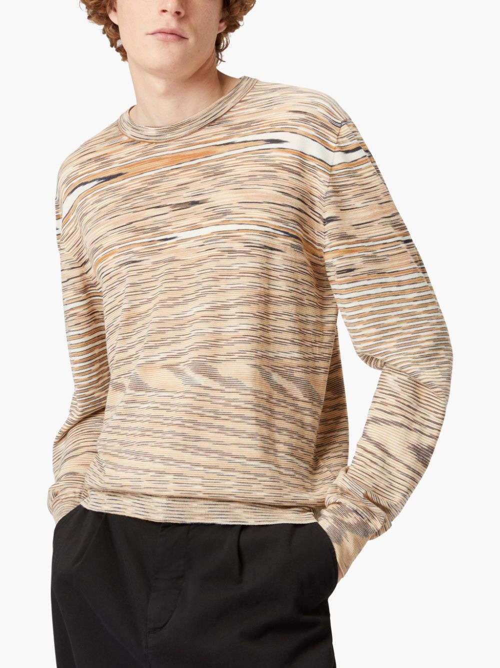 slub crew-neck jumper - 4
