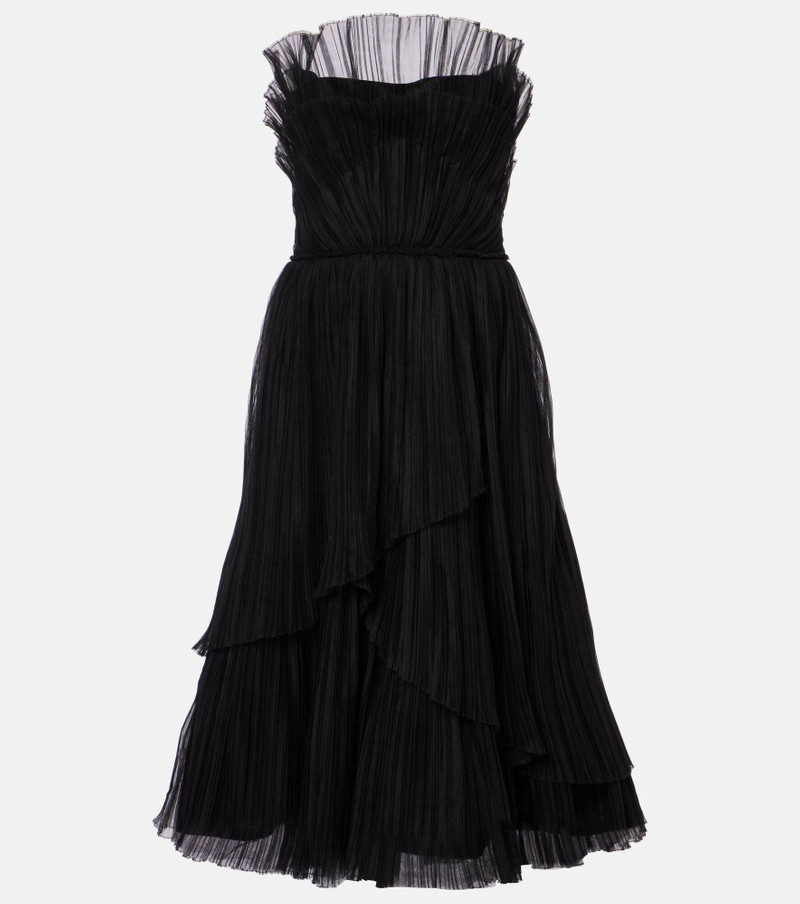 Dorea plissé tiered cocktail dress - 1