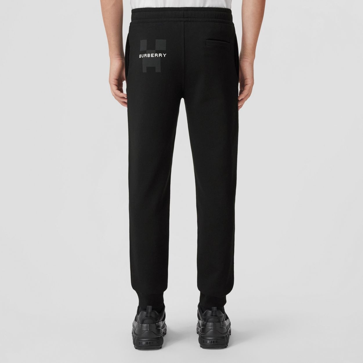 Embroidered Floral Cotton Jogging Pants - 4