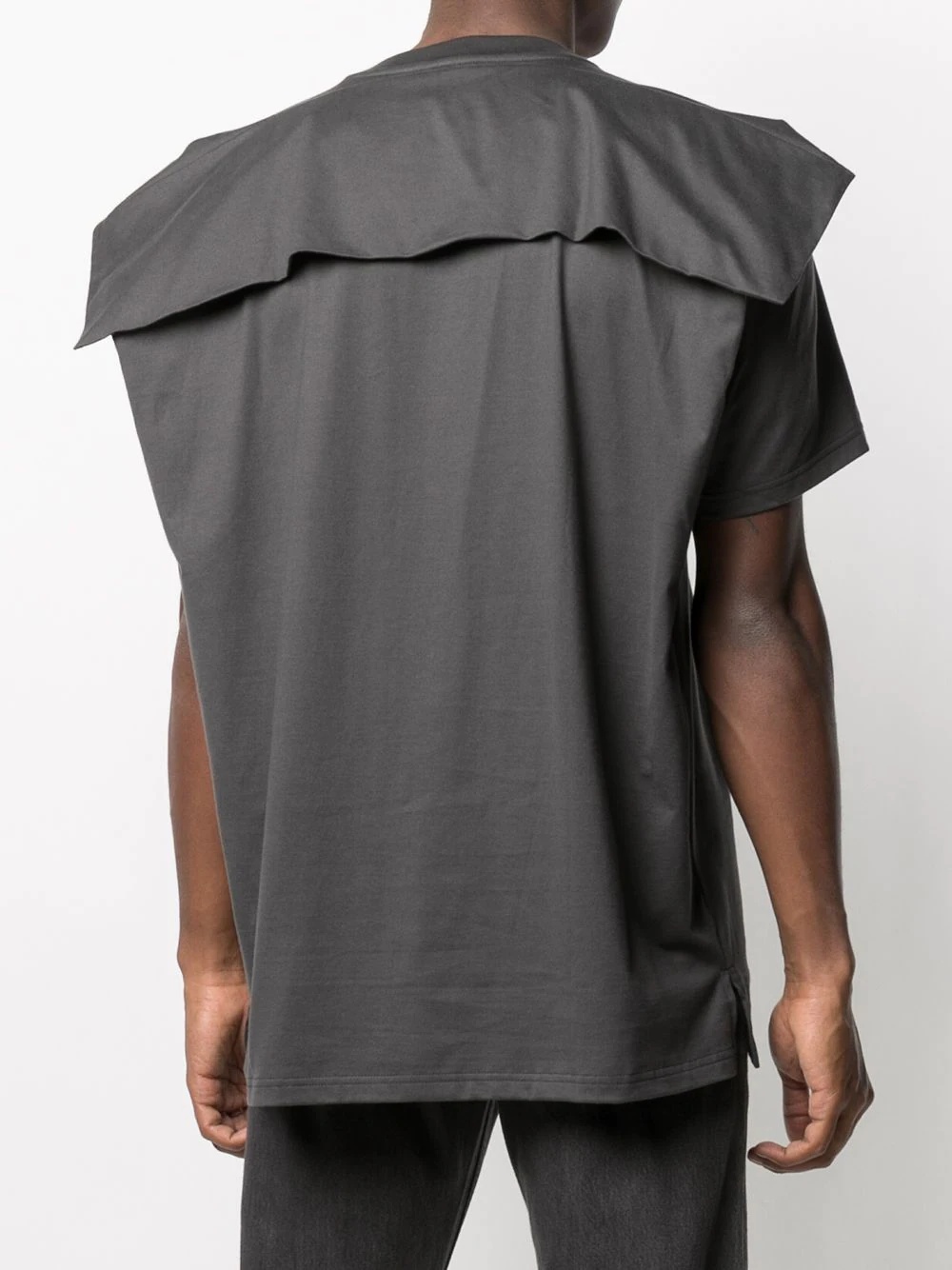 folded-edge crew-neck T-shirt - 5